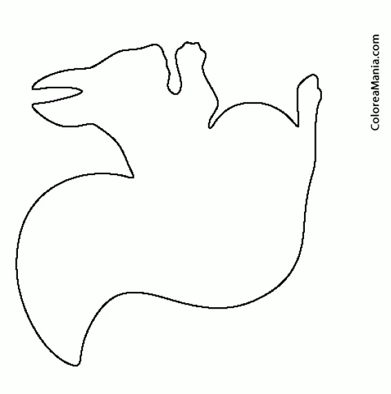 Colorear Silueta Ardilla (Animales del Bosque), dibujo para colorear gratis Colorear Silueta Ardilla (Animales del Bosque), dibujo para colorear gratis