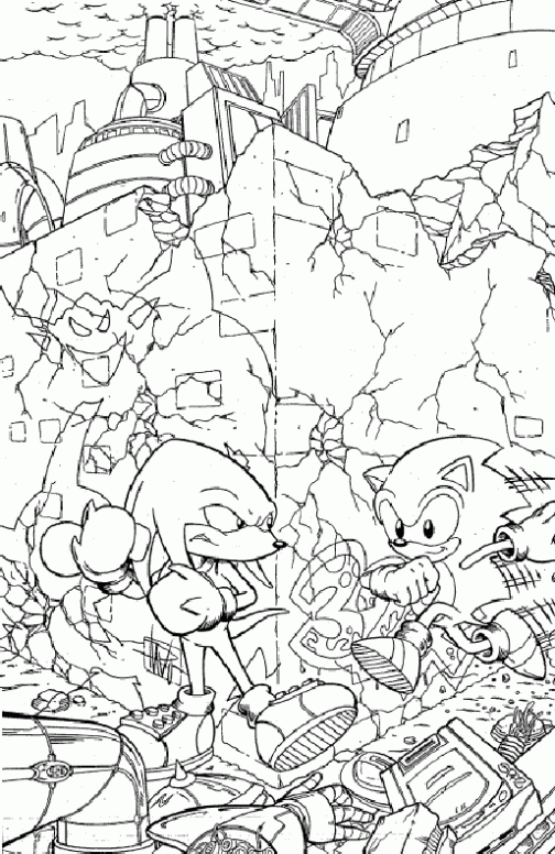 Sonic the hedgehog para colorear - Imagui