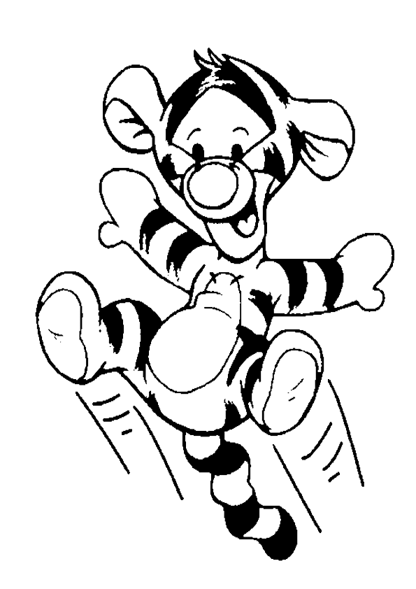 Colorear tigger bebe | Dibujos para colorear