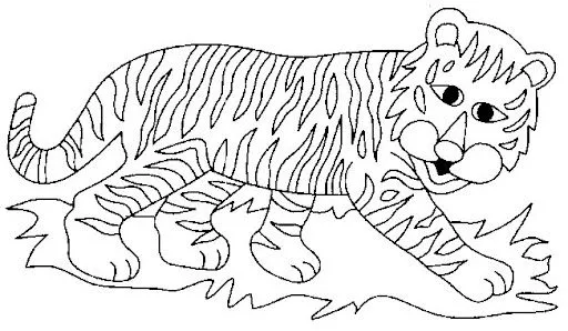 COLOREAR TIGRE Y LEON