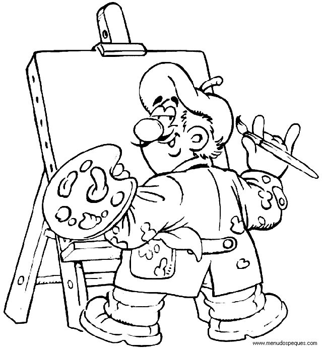 Artista para colorear - Imagui