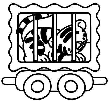 COLOREAR TREN DEL CIRCO