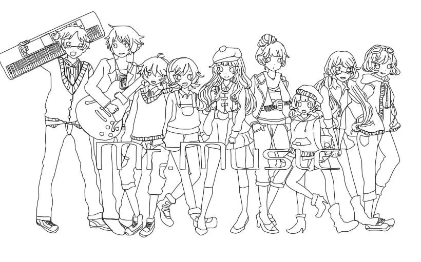 Vocaloid para colorear - Imagui