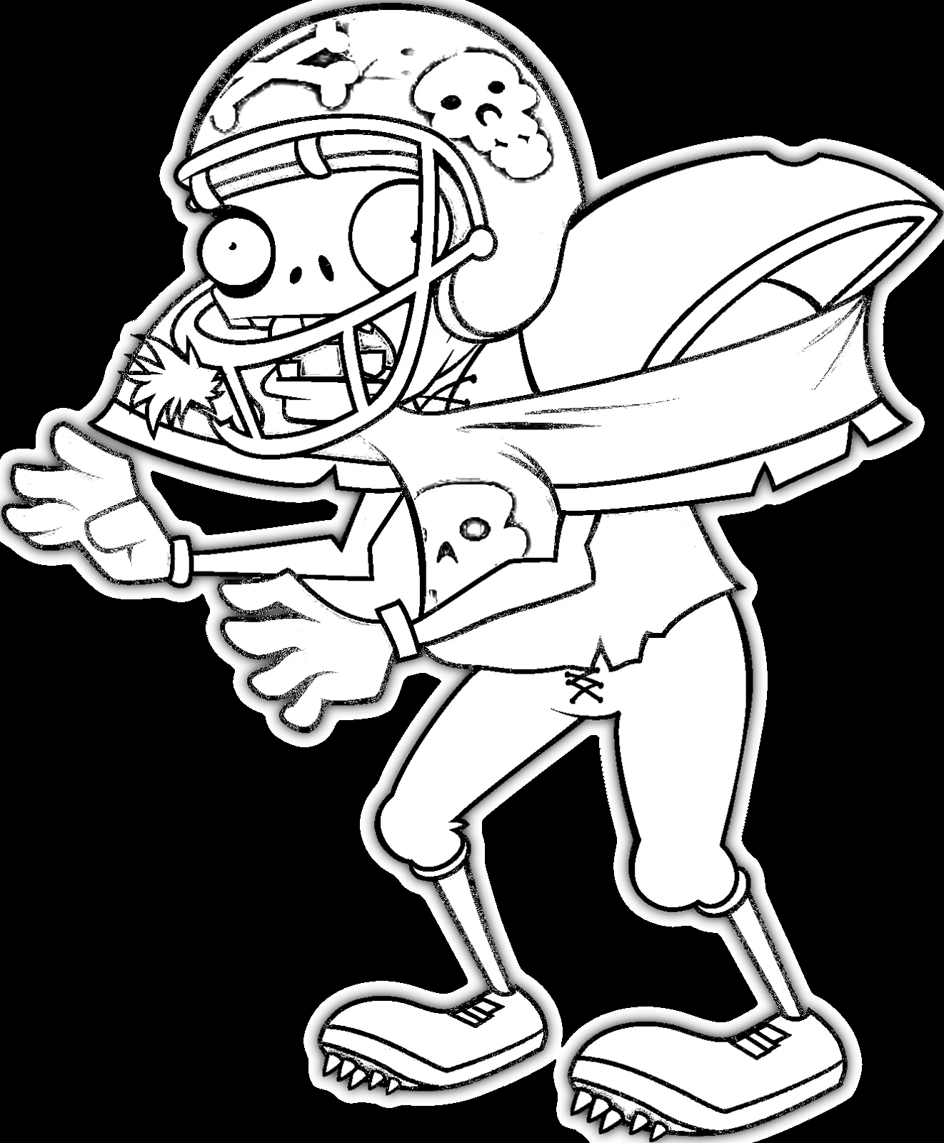 COLOREAR ZOMBIE DEPORTISTA PLANTAS VS ZOMBIES COLOREAR ZOMBIE DEPORTISTA PLANTAS VS ZOMBIES