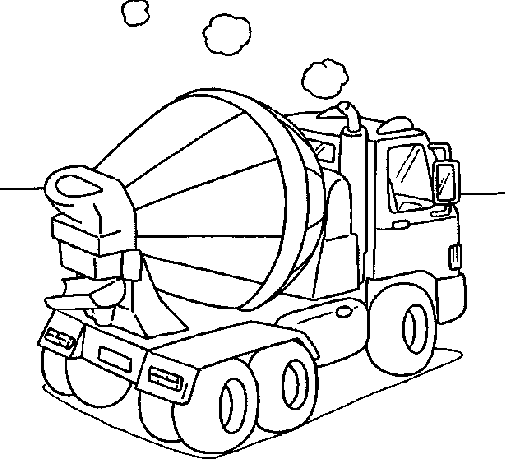 Colored page Concrete mixer painted by guinipus i milagros Colored page Concrete mixer painted by guinipus i milagros