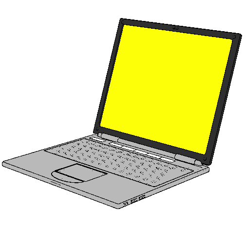 Colored page Laptop painted by chloe