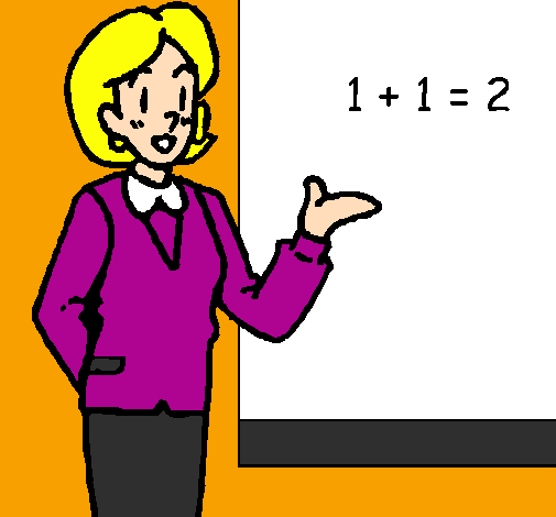 Colored page Mathematics teacher painted by Kaden:Teacher teaching ... Colored page Mathematics teacher painted by Kaden:Teacher teaching ...