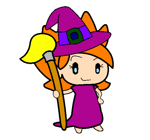 Colored page Witch Turpentine painted by bruja buena Colored page Witch Turpentine painted by bruja buena