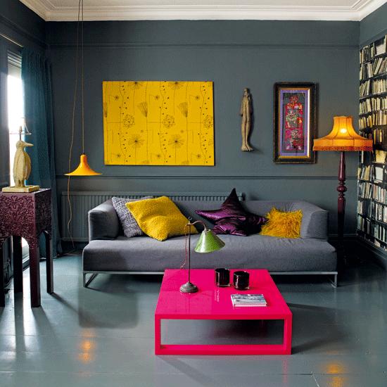 Colores para Decorar: Con que colores combina una pared gris en ...