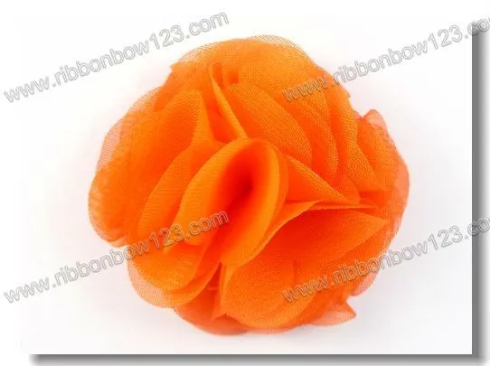 De colores hechos a mano maquillaje de flores de tela organza ...
