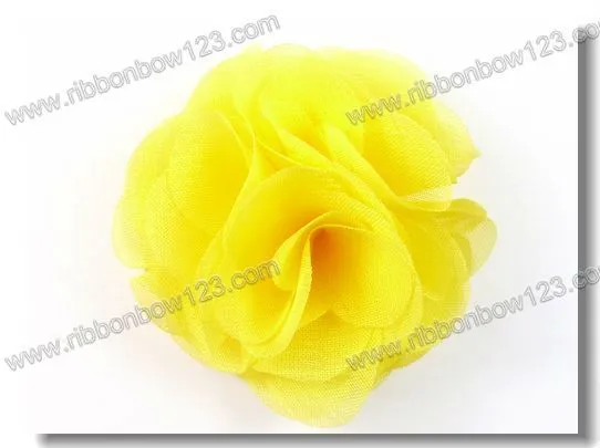 De colores hechos a mano maquillaje de flores de tela organza ...