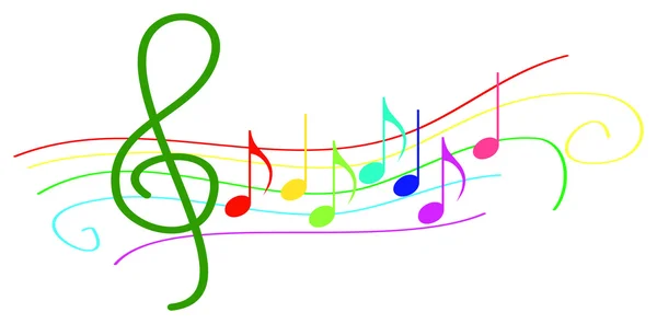 Colores notas musicales en pentagrama — Vector stock © radub85 ... Colores notas musicales en pentagrama — Vector stock © radub85 ...