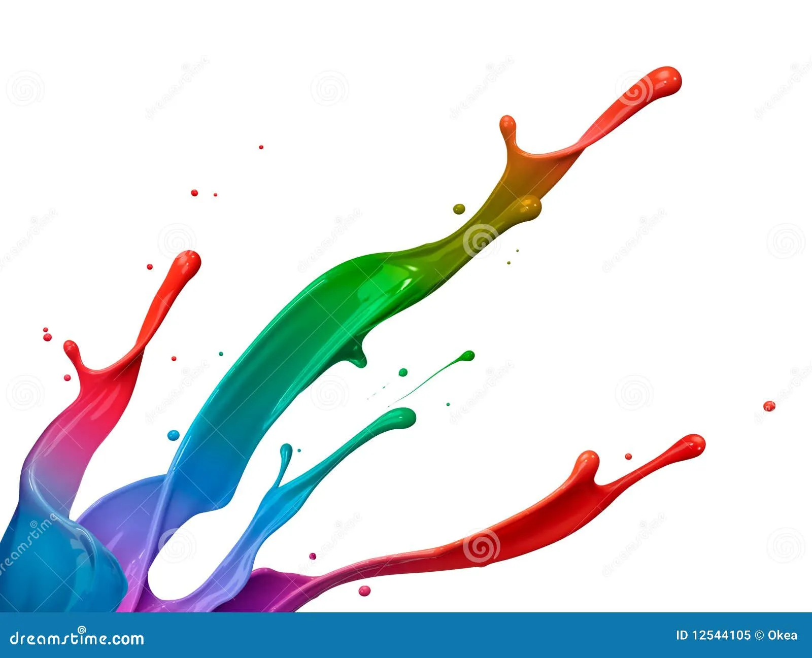 Colorful Paint Splash Royalty Free Stock Photo - Image: 12544105