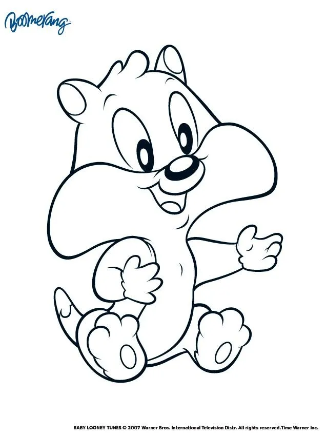 Coloriage BABY LOONEY TUNES - Coloriage de Baby Taz Coloriage BABY LOONEY TUNES - Coloriage de Baby Taz