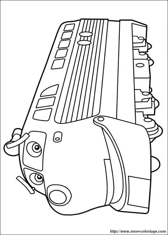 Coloriage de Chuggington, dessin koko à colorier