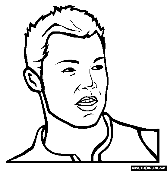 coloriage de cristiano ronaldo Coloriage