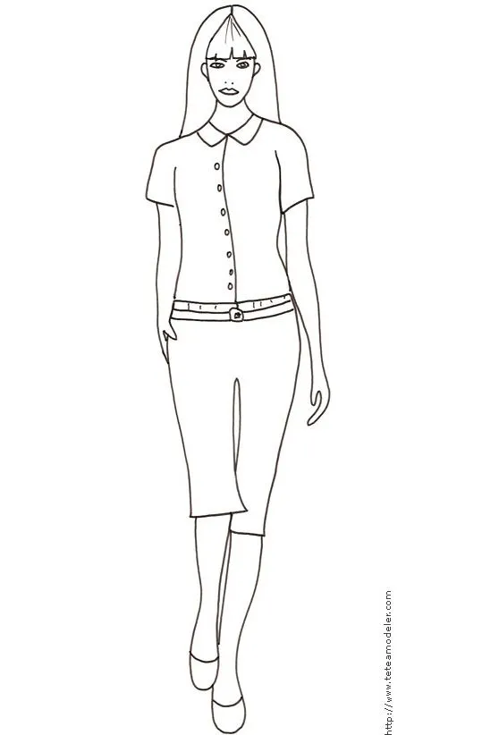 Coloriage pantalon - Imagui