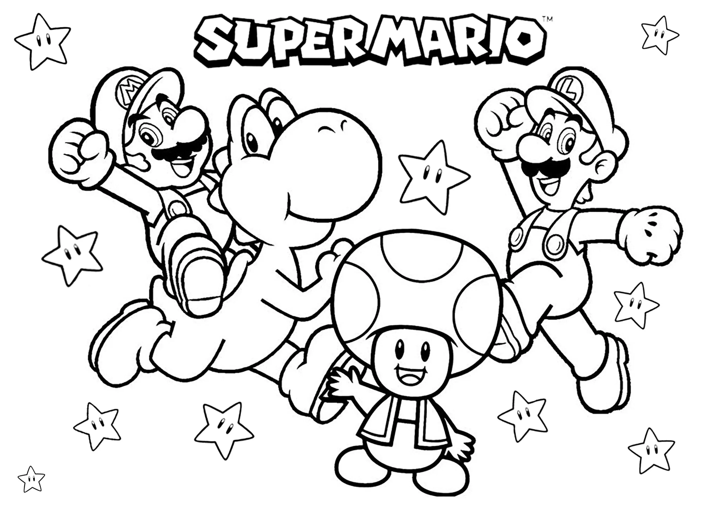 Coloriage Super Mario Bros - Mario Bros - Just Color Niños : Dibujos para colorear para niños Coloriage Super Mario Bros - Mario Bros - Just Color Niños : Dibujos para colorear para niños