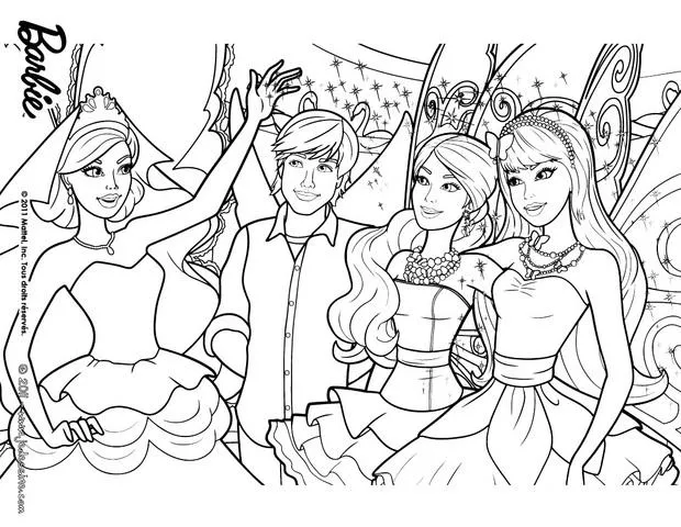 Coloriage barbie - Imagui