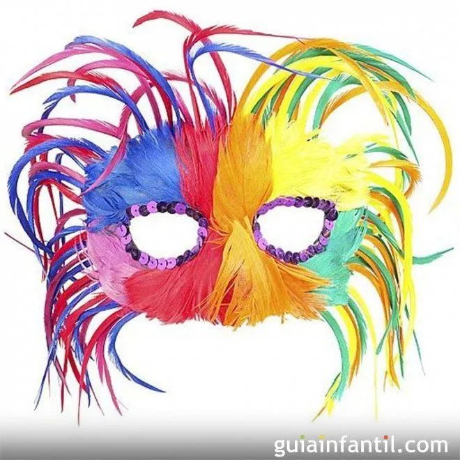 Colorido antifaz de Carnaval - Antifaces para niños y padres ... Colorido antifaz de Carnaval - Antifaces para niños y padres ...
