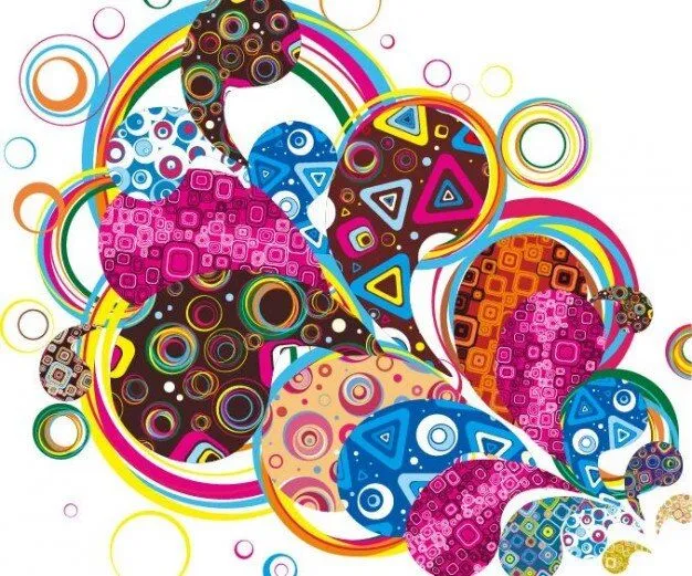 colorido diseño abstracto de gráficos vectoriales | Descargar ... colorido diseño abstracto de gráficos vectoriales | Descargar ...