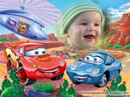 Colorido Fotomontaje de Cars. - Fotomontajes Online Colorido Fotomontaje de Cars. - Fotomontajes Online