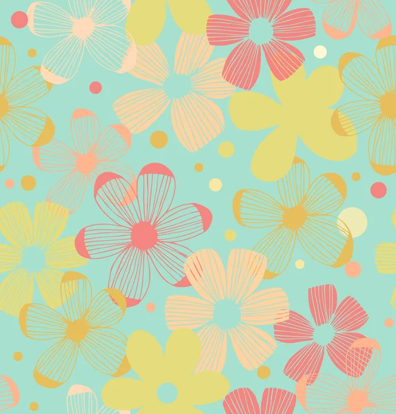 Coloridos patrones florales sin fisuras. textura de la tela de ... Coloridos patrones florales sin fisuras. textura de la tela de ...