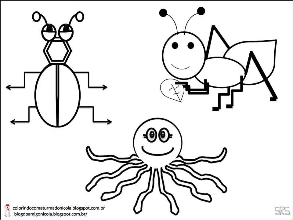 COLORINDO COM A TURMA DO NICOLA: COLORIR - ANIMAIS INVERTEBRADOS COLORINDO COM A TURMA DO NICOLA: COLORIR - ANIMAIS INVERTEBRADOS