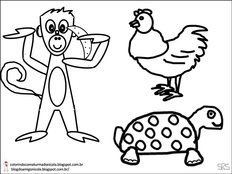 COLORINDO COM A TURMA DO NICOLA: COLORIR - ANIMAIS VERTEBRADOS COLORINDO COM A TURMA DO NICOLA: COLORIR - ANIMAIS VERTEBRADOS