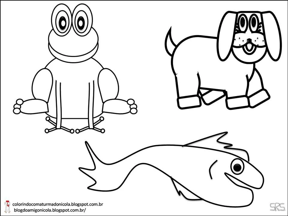 COLORINDO COM A TURMA DO NICOLA: COLORIR - ANIMAIS VERTEBRADOS COLORINDO COM A TURMA DO NICOLA: COLORIR - ANIMAIS VERTEBRADOS