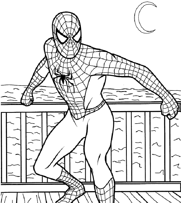 coloring: Coloring pictures of spiderman
