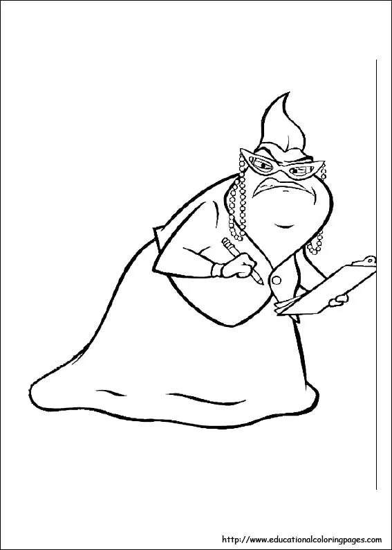 Coloring Pages For Kids monster INC coloring pages