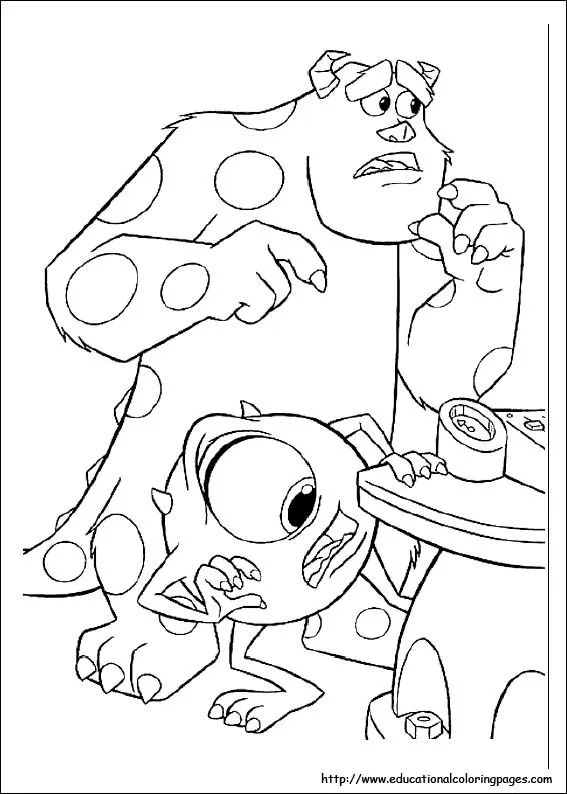 Coloring Pages For Kids monster INC coloring pages
