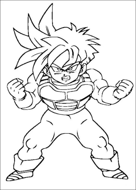 Colorir Imagens : Imagens para colorir do dragon ball z