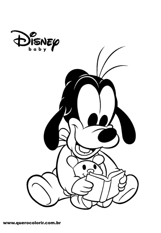 Minnie baby Disney para colorear - Imagui