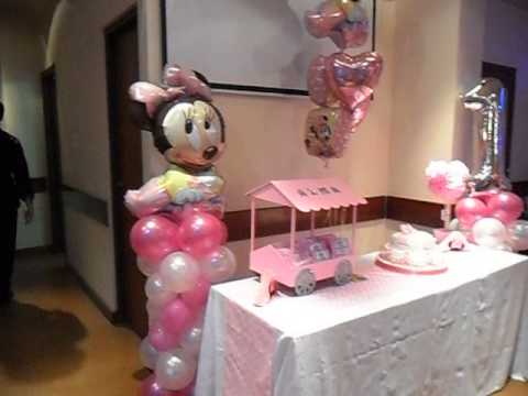 COLUMNA MINNIE MOUSE ROSA Y DECO POR LA PROFEOSRA GRACIELA NOEMI ...