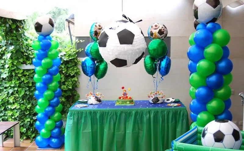 columnas de globos futbol | Flickr - Photo Sharing!