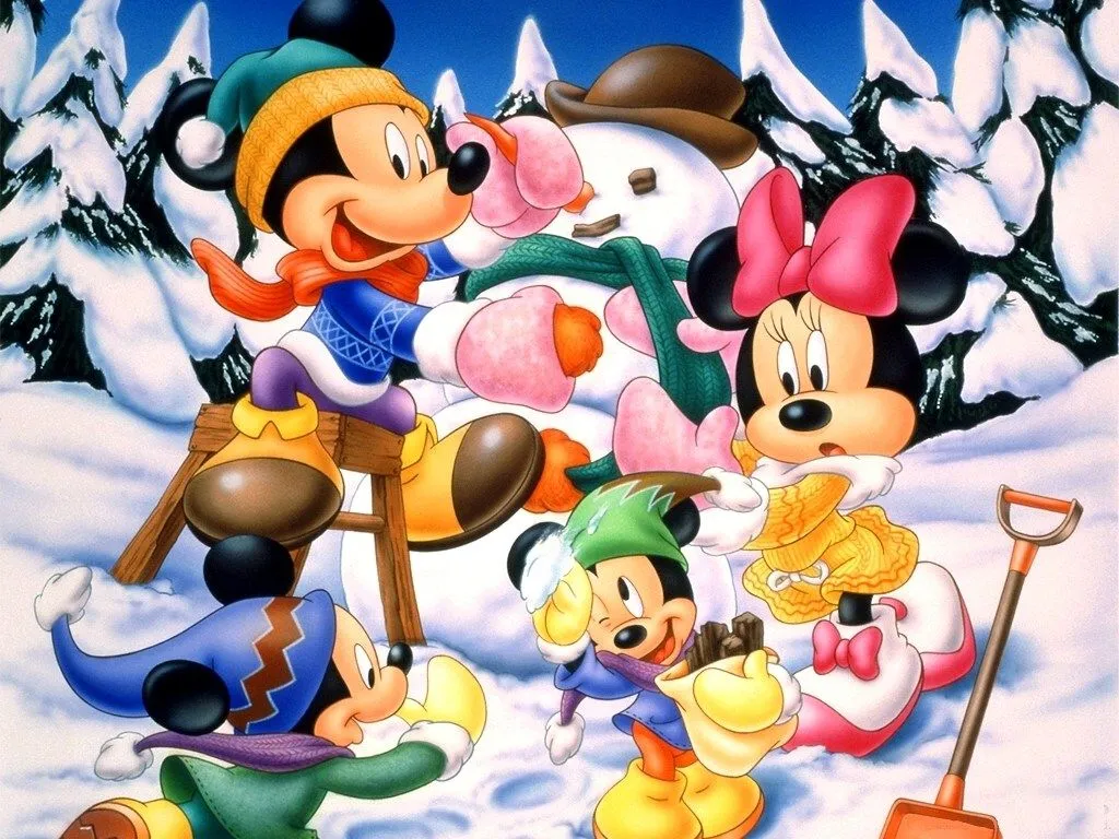 Fondos Gratis - Mickey y Minnie en Navidad