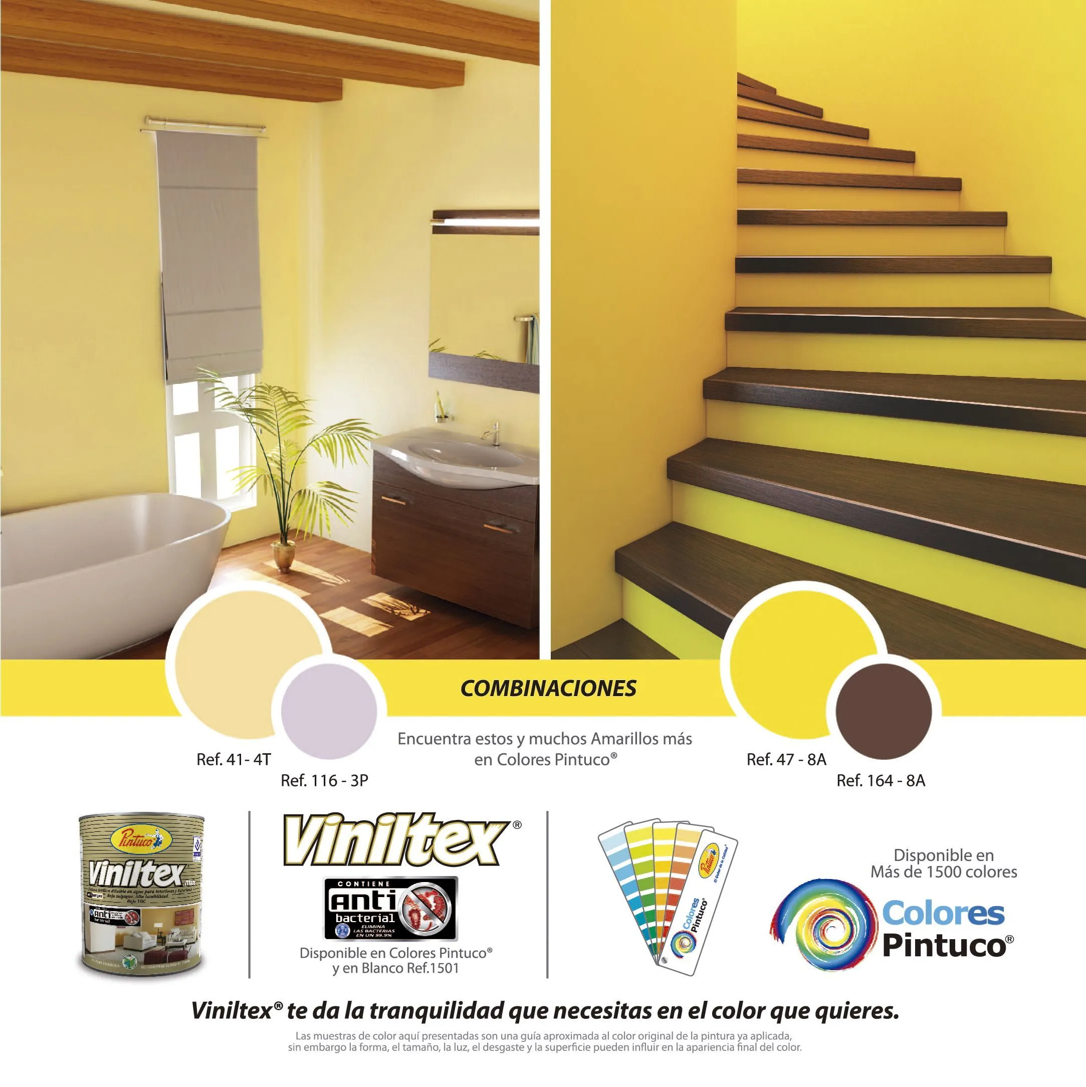 Combinaciones en colores amarillos Viniltex de Pintuco | Colores para casas, Decoración de unas, Decoracion de exteriores Combinaciones en colores amarillos Viniltex de Pintuco | Colores para casas, Decoración de unas, Decoracion de exteriores