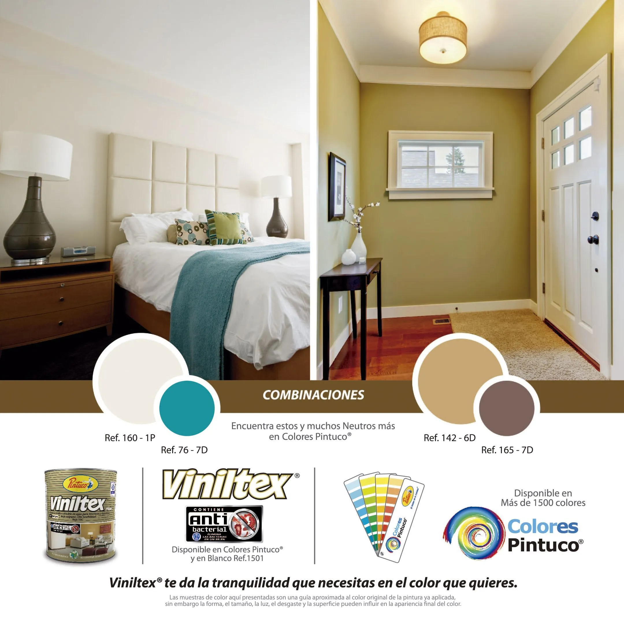 Combinaciones en colores neutros de Viniltex de Pintuco | Colores de casas interiores, Colores de pintura de interior, Pintura de interiores Combinaciones en colores neutros de Viniltex de Pintuco | Colores de casas interiores, Colores de pintura de interior, Pintura de interiores