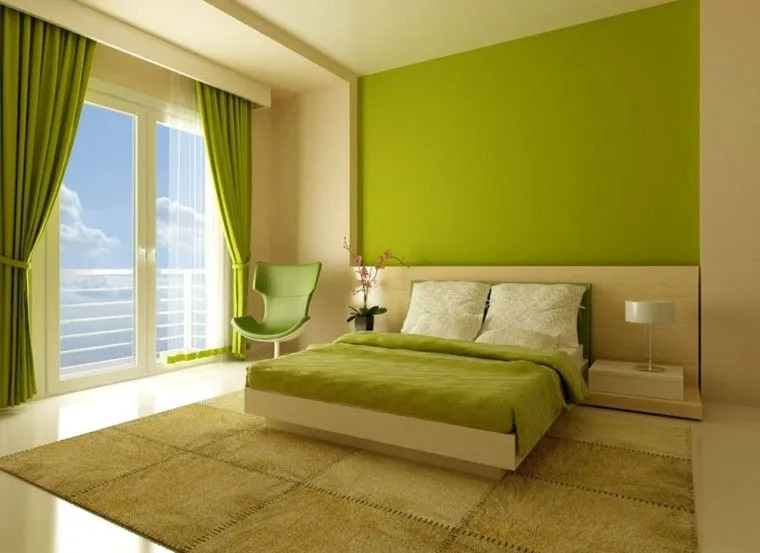 Combinaciones de colores para las paredes del dormitorio -