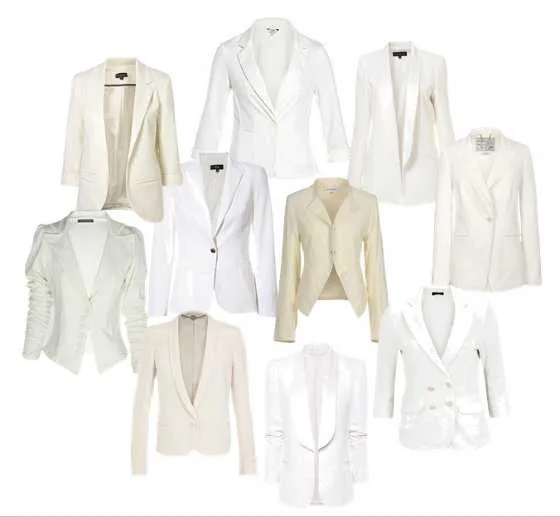 Cómo combinar un blazer blanco y causar sensación en primavera ... Cómo combinar un blazer blanco y causar sensación en primavera ...