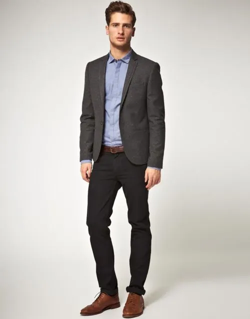 Cómo combinar un blazer gris oscuro en 2015 (465 formas) | Moda ...