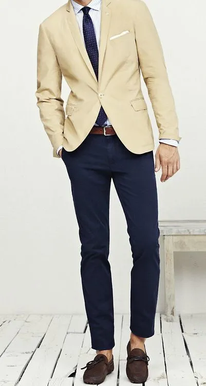 Cómo combinar un pantalón chino azul marino en 2015 (225 formas ...