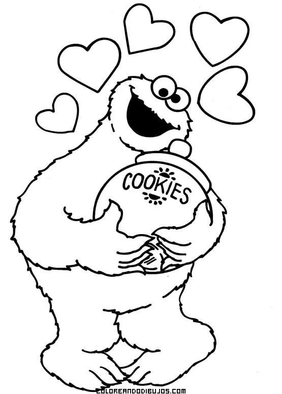 Dibujos de come galleta para colorear - Imagui