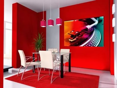 Comedores en color rojo y blanco - Paperblog Comedores en color rojo y blanco - Paperblog