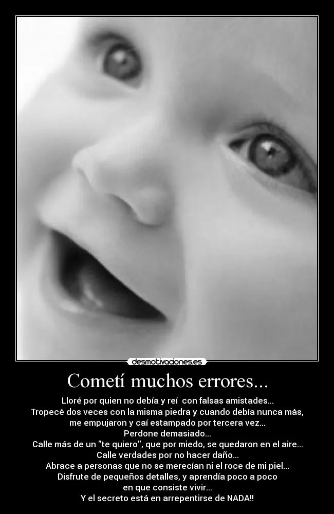 Cometí muchos errores... | Desmotivaciones