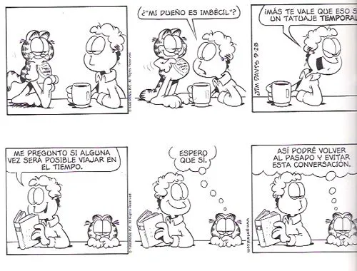 Un comic para dibujar de garfield - Imagui