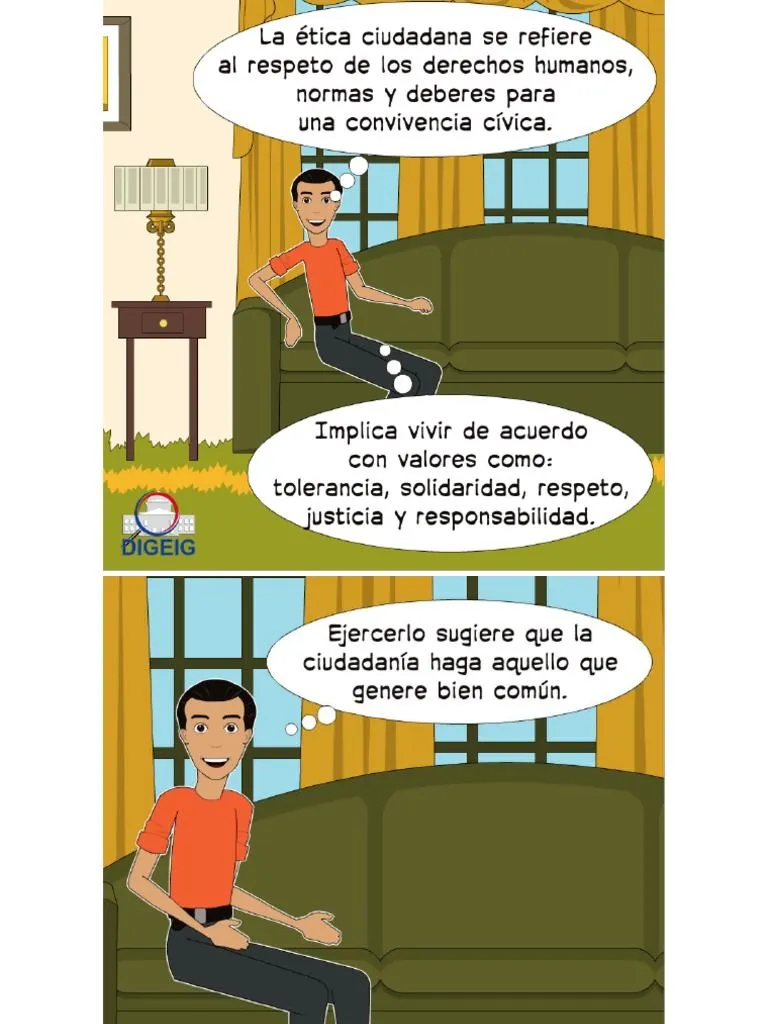 Comic: Qué Es La Ética Ciudadana | PDF