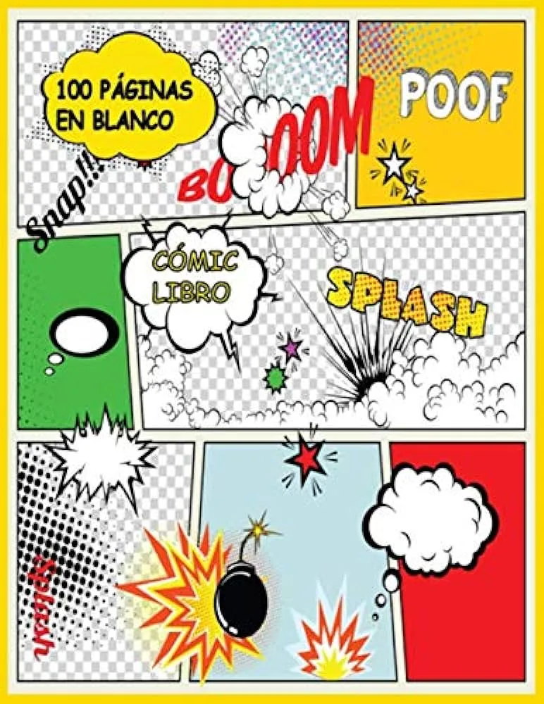 CÓMIC LIBRO 100 PÁGINAS EN BLANCO: Libro de historietas en blanco de 100 páginas para niños CÓMIC LIBRO 100 PÁGINAS EN BLANCO: Libro de historietas en blanco de 100 páginas para niños